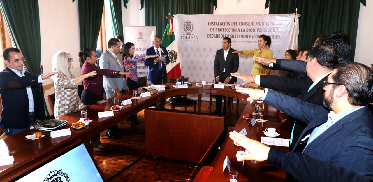 Instala Toluca el Consejo Municipal de Protección a la Biodiversidad y Desarrollo Sostenible (COMPROBIDES)