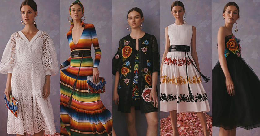 Secretaría de Cultura del Gobierno de México denunció a Carolina Herrera por uso de bordados mexicanos