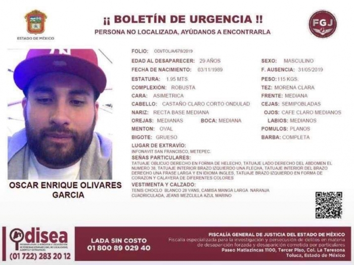 Desaparece jugador de los Osos de Toluca