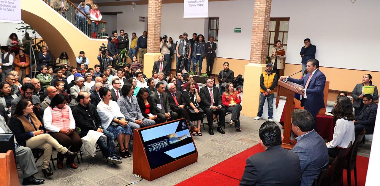 Inauguran Foro Internacional sobre la Calidad del Aire en la Zona Metropolitana del Valle de Toluca