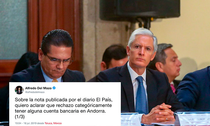 Alfredo Del Mazo admite que sí abrió cuenta en Andorra