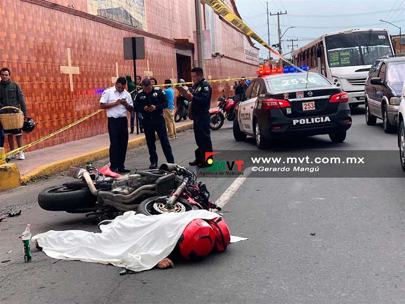 Muere motociclista en Av. Heriberto Enriquez de Toluca