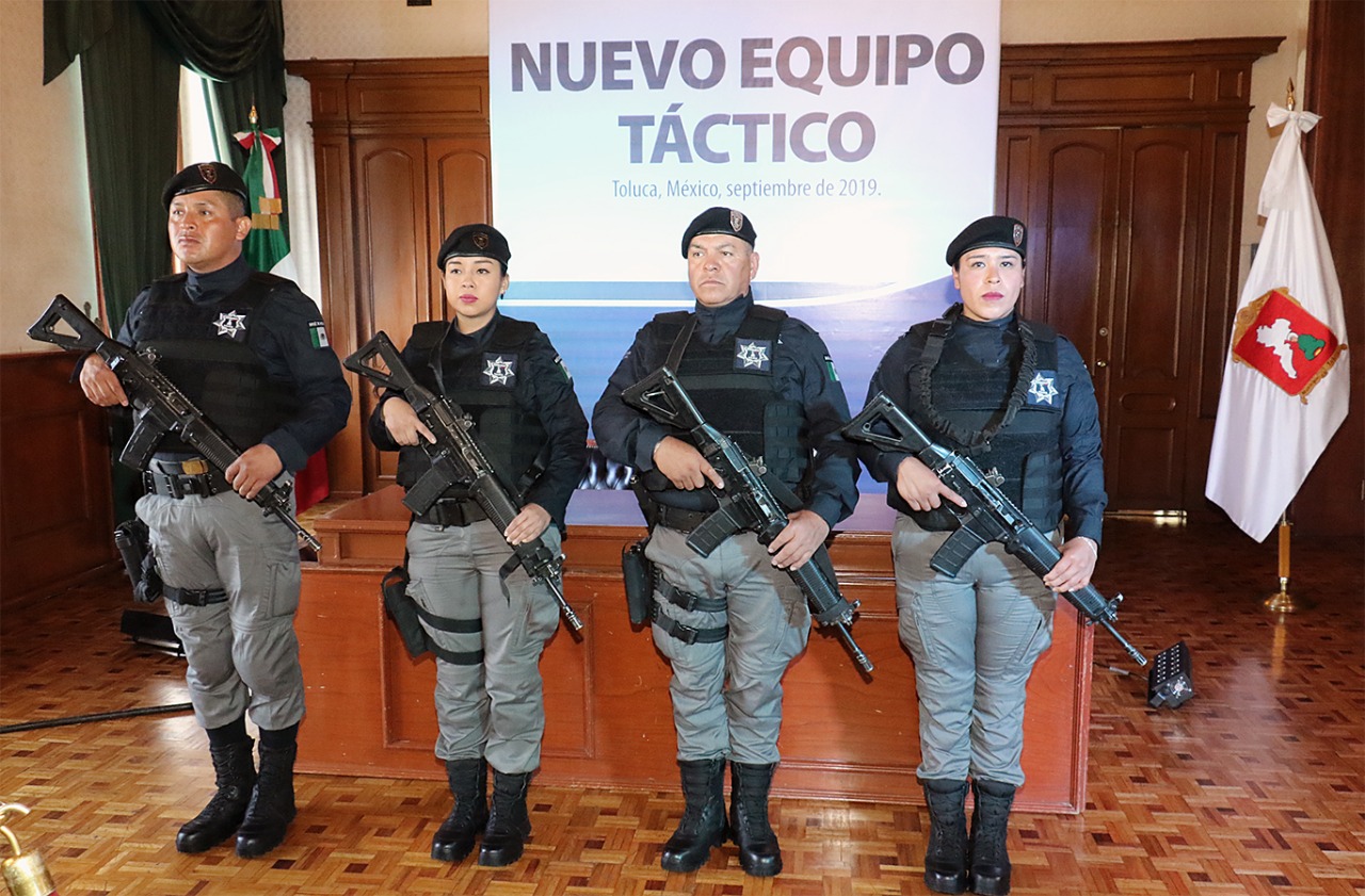 Toluca recibe más equipamiento para la Policía Municipal
