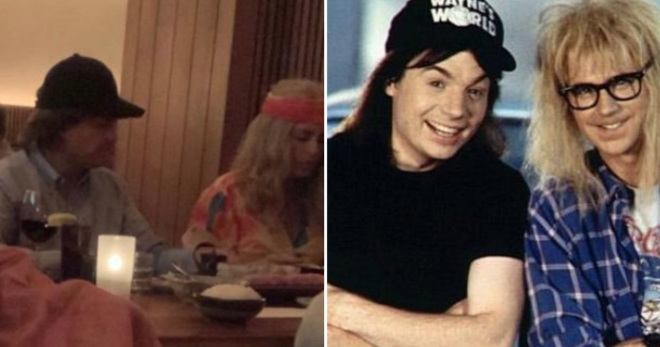 Peña y Tania Ruiz disfrazados en Nueva York