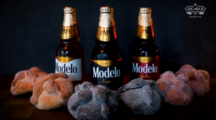 Lecaroz y Grupo Modelo crean pan de muerto sabor cerveza