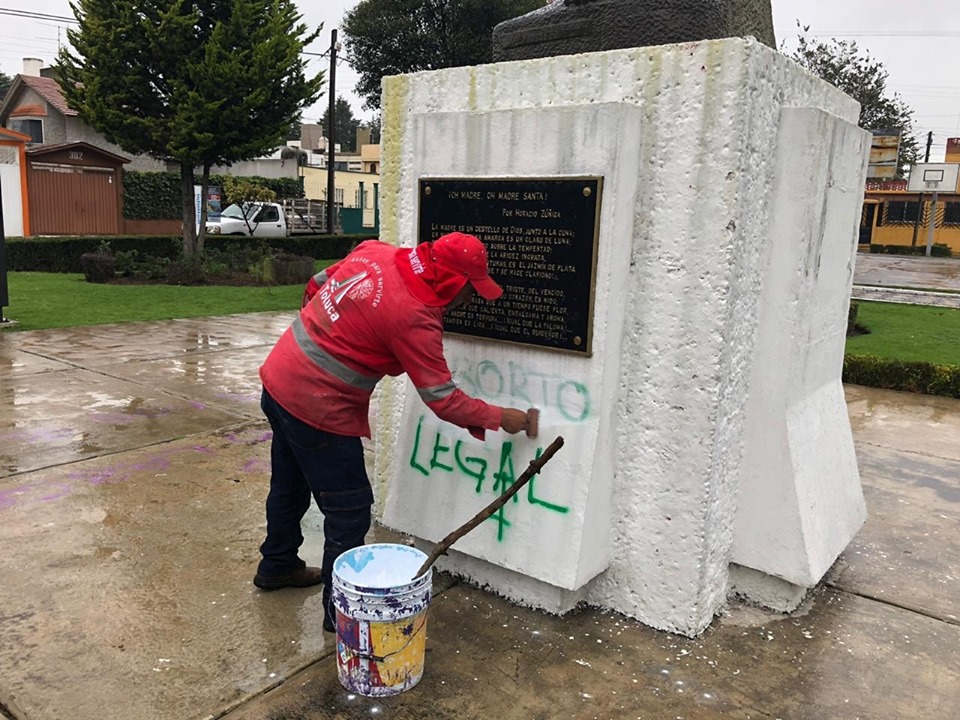 Toluca elimina pintas de marcha para despenalizar el aborto