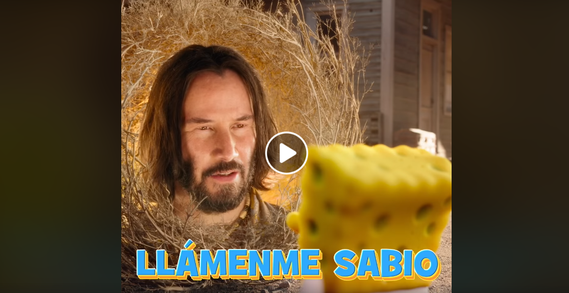 Habrá película de Bob Espoja con Keanu Reeves