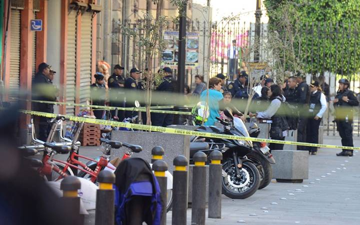 Difunden video de la balacera a un costado de Palacio Nacional en CDMX