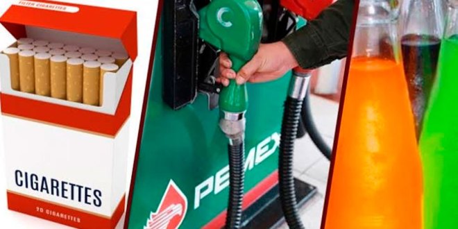 Gasolina, tabaco y bebidas azucaradas aumentaran su precio para 2020