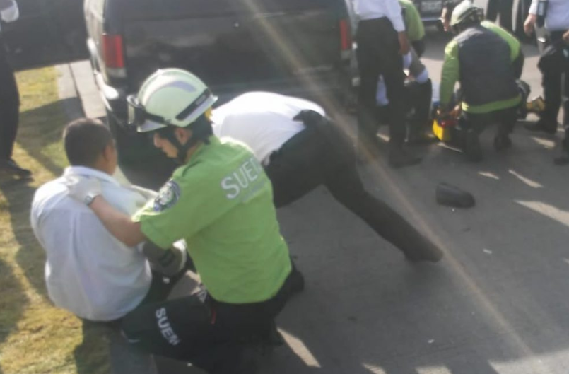 atropelló cadetes en alfredo del mazo