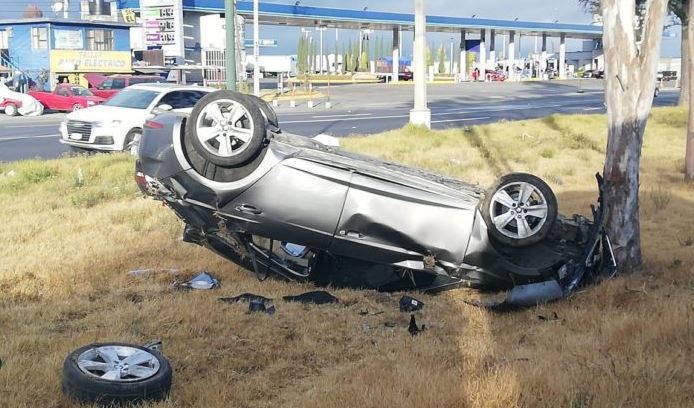 Accidente automovilistico en la Toluca-Palmillas