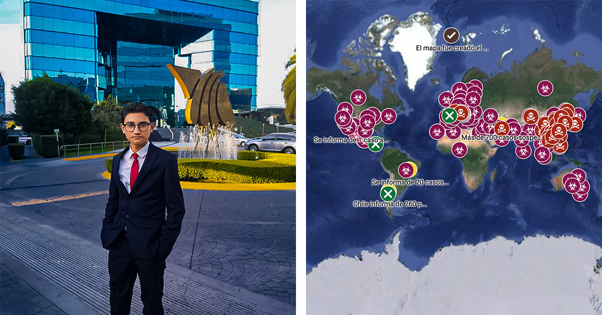 Fernando Caballero de Metepec, creador del Mapa de Coronavirus