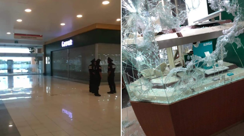 Cliente de Galerías Metepec graba asalto a joyería Guvier