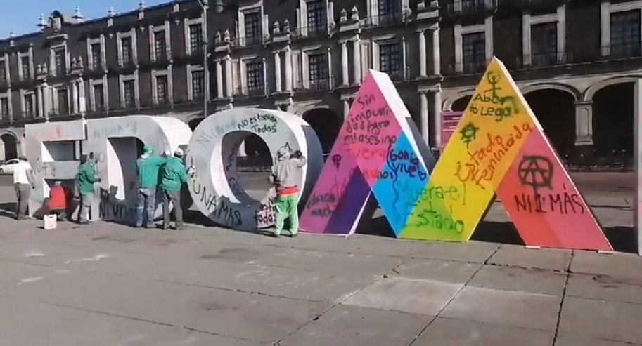 Así amaneció la ciudad de Toluca tras marcha del pasado 8 de marzo