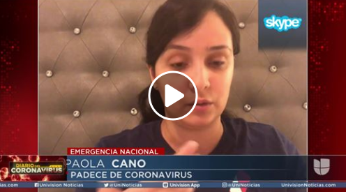Mujer de 26 años con Covid-19 cuenta su experiencia con los síntomas del virus