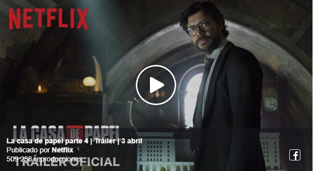tráiler la casa de papel