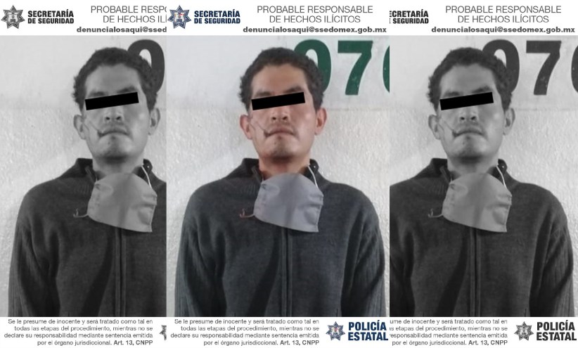 Detienen a hombre por el delito de robo en Toluca