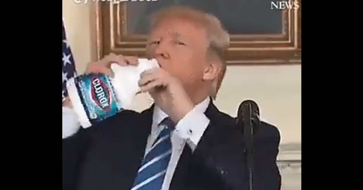 Más de 100 envenenados con cloro y Lysol después de dichos de Donald Trump