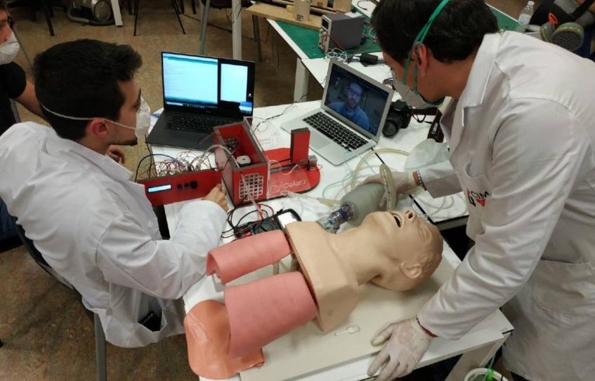 Crean en México respirador para 6 pacientes a la vez.