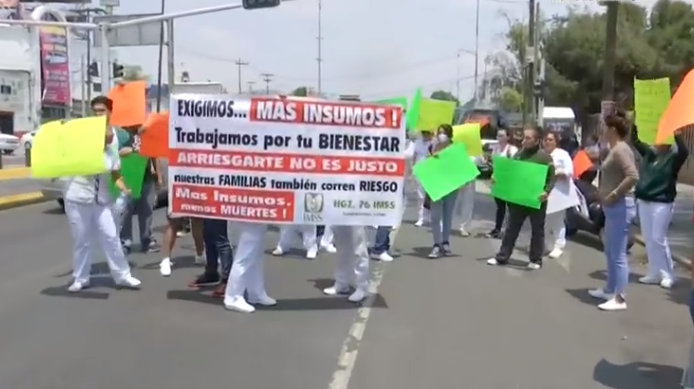 Encierran a médicos para evitar que se manifiesten para pedir insumos en EdoMéx