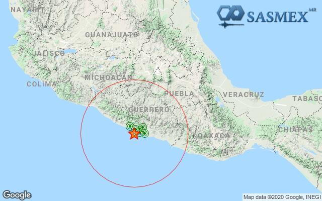 Sismo registrado la mañana del día de hoy en Acapulco