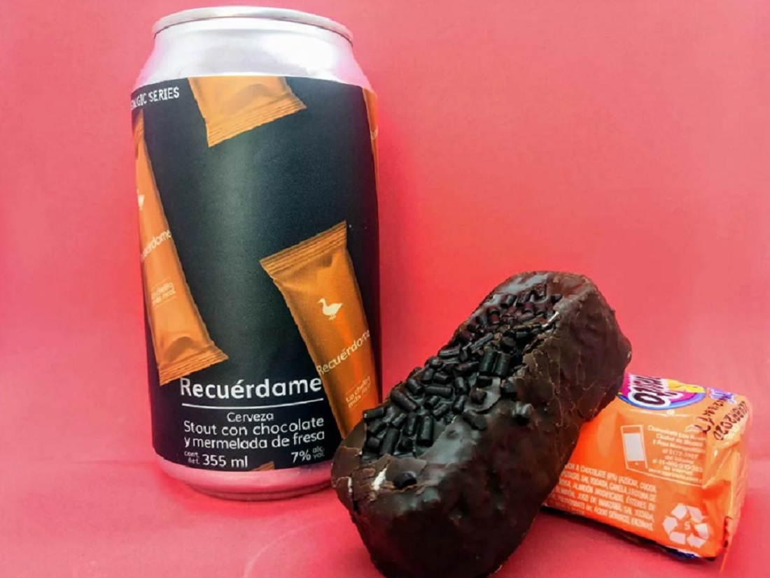 Cervecería Mexicana lanza cerveza artesanal sabor gansito llamada "Recuérdame"
