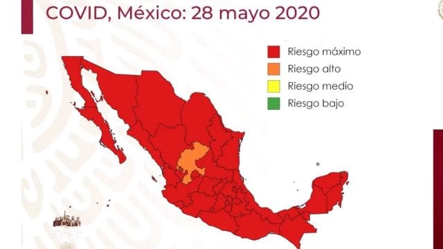 México en riesgo máximo por COVID