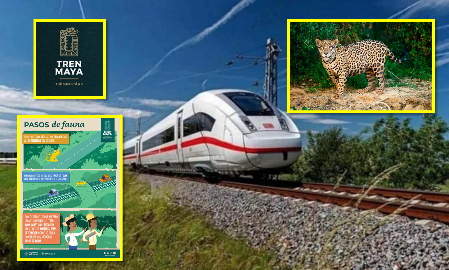 La mitad de la población de jaguares en riesgo por Tren Maya