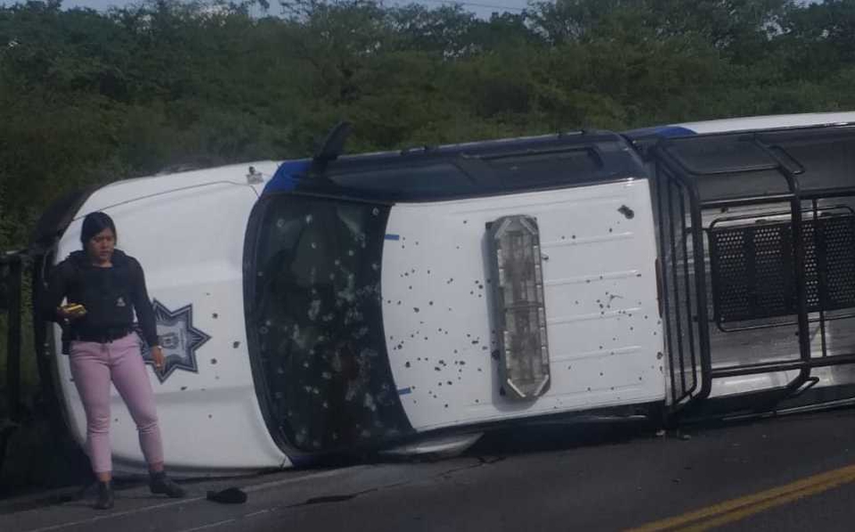 VIDEO Acribillan a 5 policías en Guanajuato