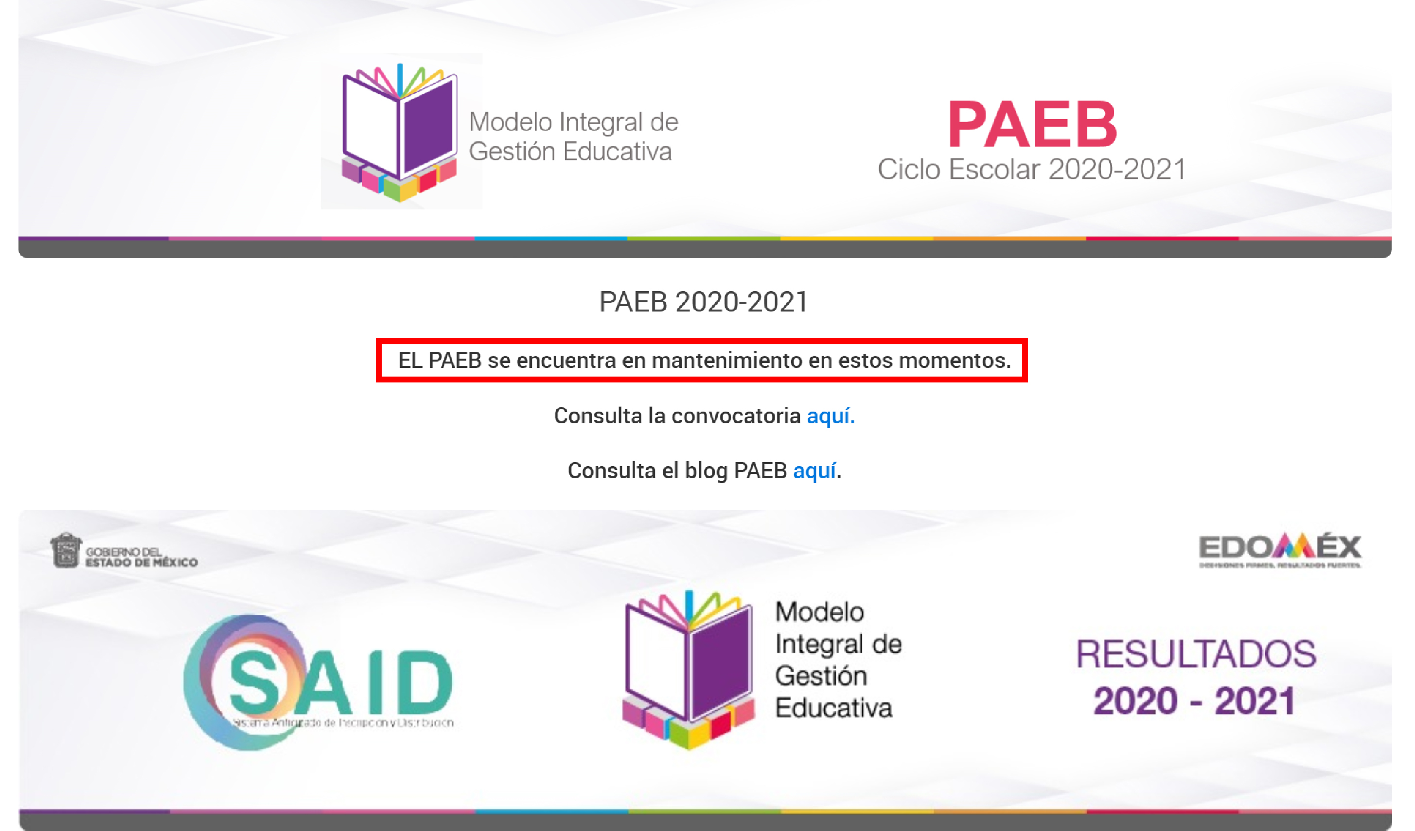 Plataforma PAEB EDOMEX presenta deficiencias y saturación