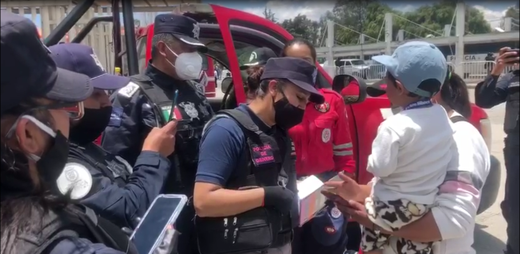 VIDEO|| Reúnen a bebé extraviado en Tianguis Aviación con su madre