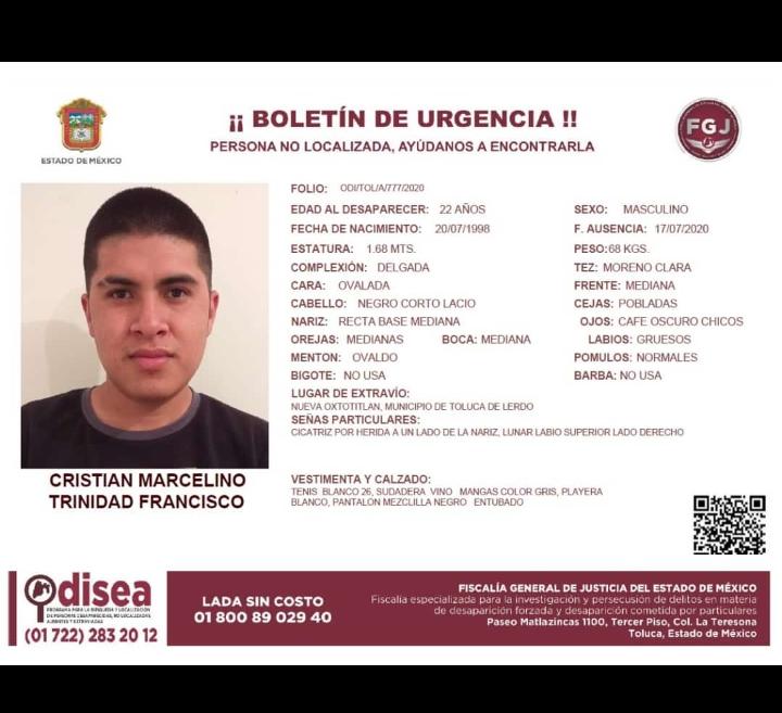 Joven enfermero lleva 33 días perdido tras ser golpeado por discriminación en Toluca
