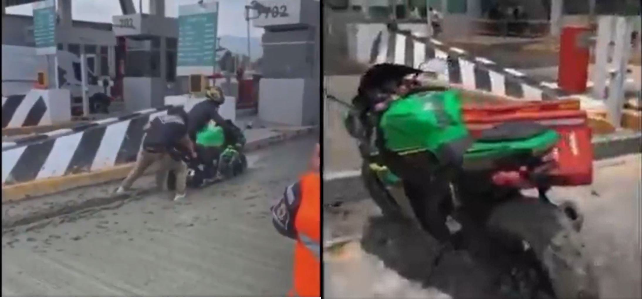 video-por-evadir-el-cobro-de-caseta-quedan-atascados-en-cemento-en-edomex1