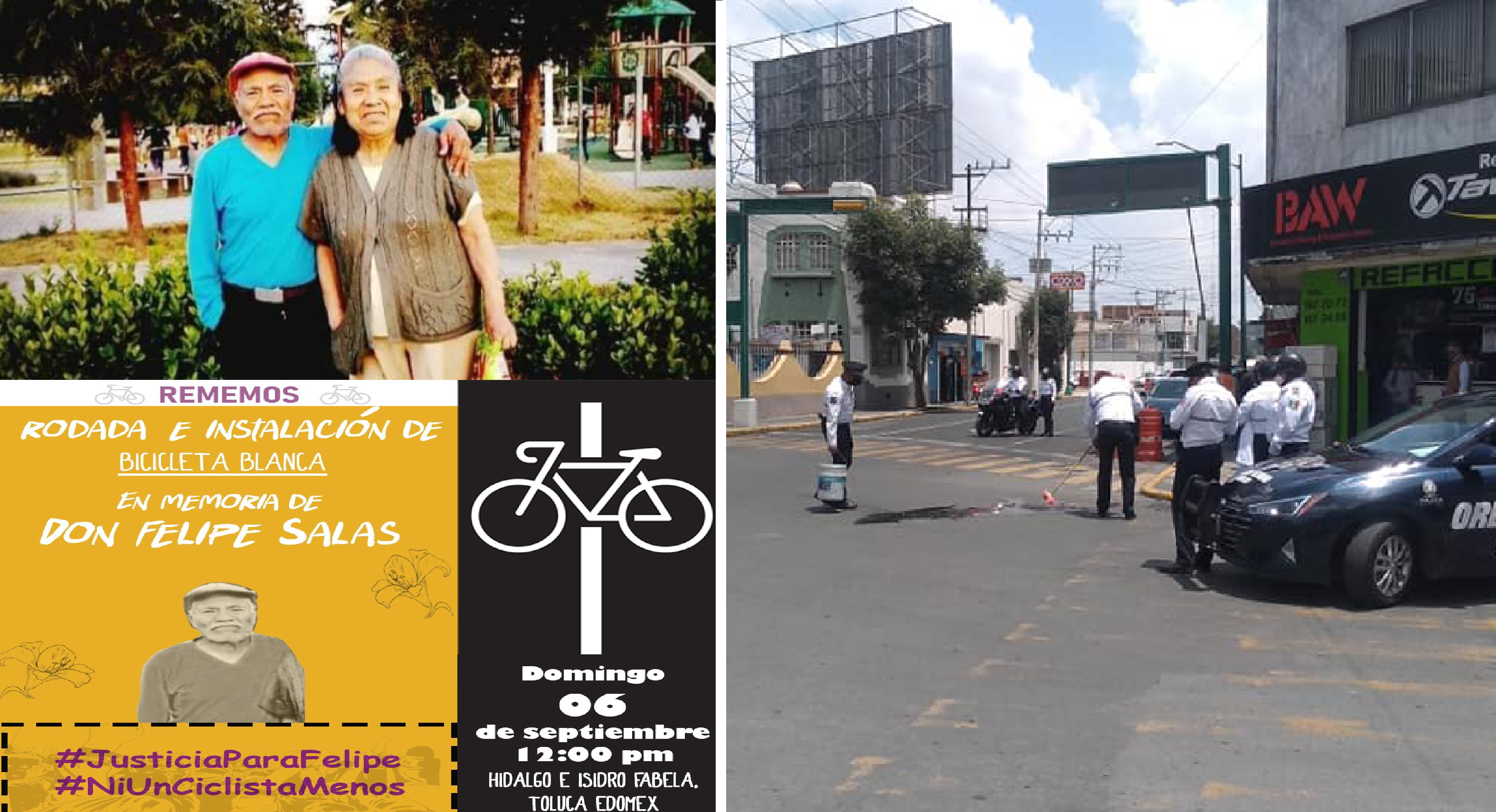 Ciclistas convocan una rodada en memoria de Felipe Salas