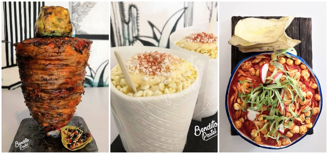 Conoce los pasteles de taco al pastor, esquites y pozole