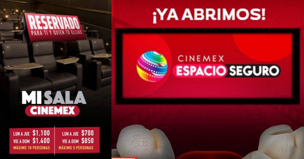 ¿Te gustaría el cine solo para ti y tus amigos? Cinemex te renta una sala desde 700 pesos. Checa todos los detalles aquí en esta nota.