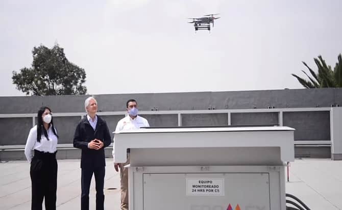 Alfredo del Mazo Maza, Gobernador del Estado de México, busca que la Seguridad del Edomex mejore por medio de la vigilancia con drones.