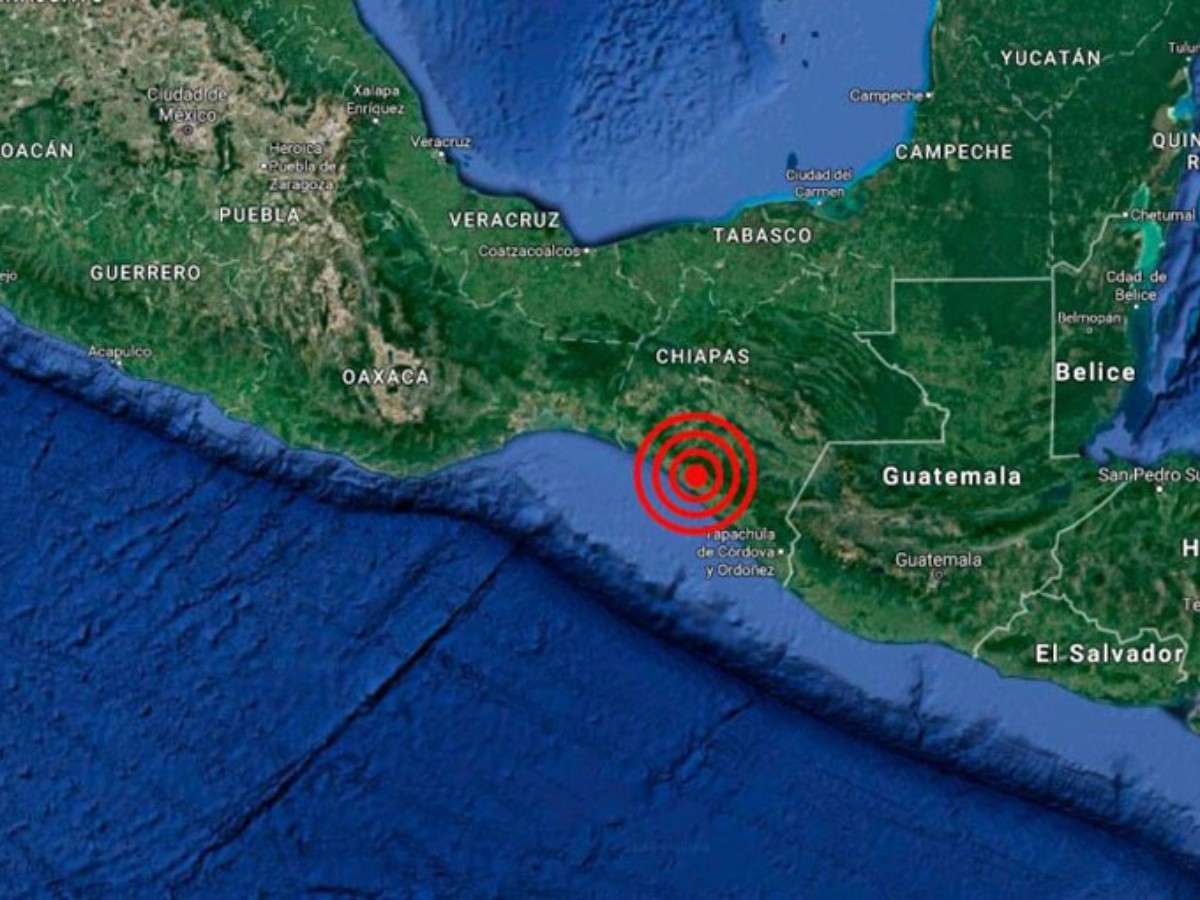 Sismo preliminar de 5.2 grados fue registrado en Chiapas