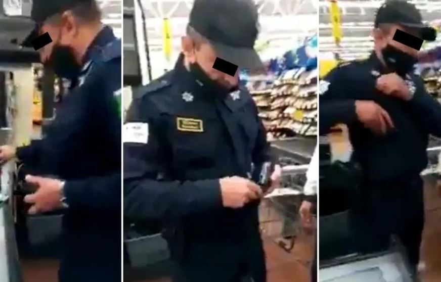 Captan-a-policia-robando-en-tienda-del-Edomex