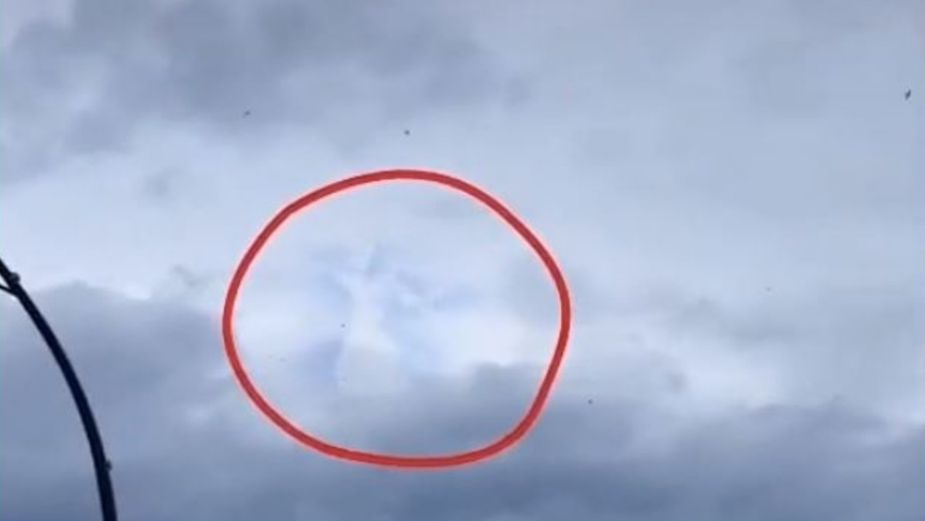 Captan supuesta figura endemoniada en el cielo y se vuelve viral