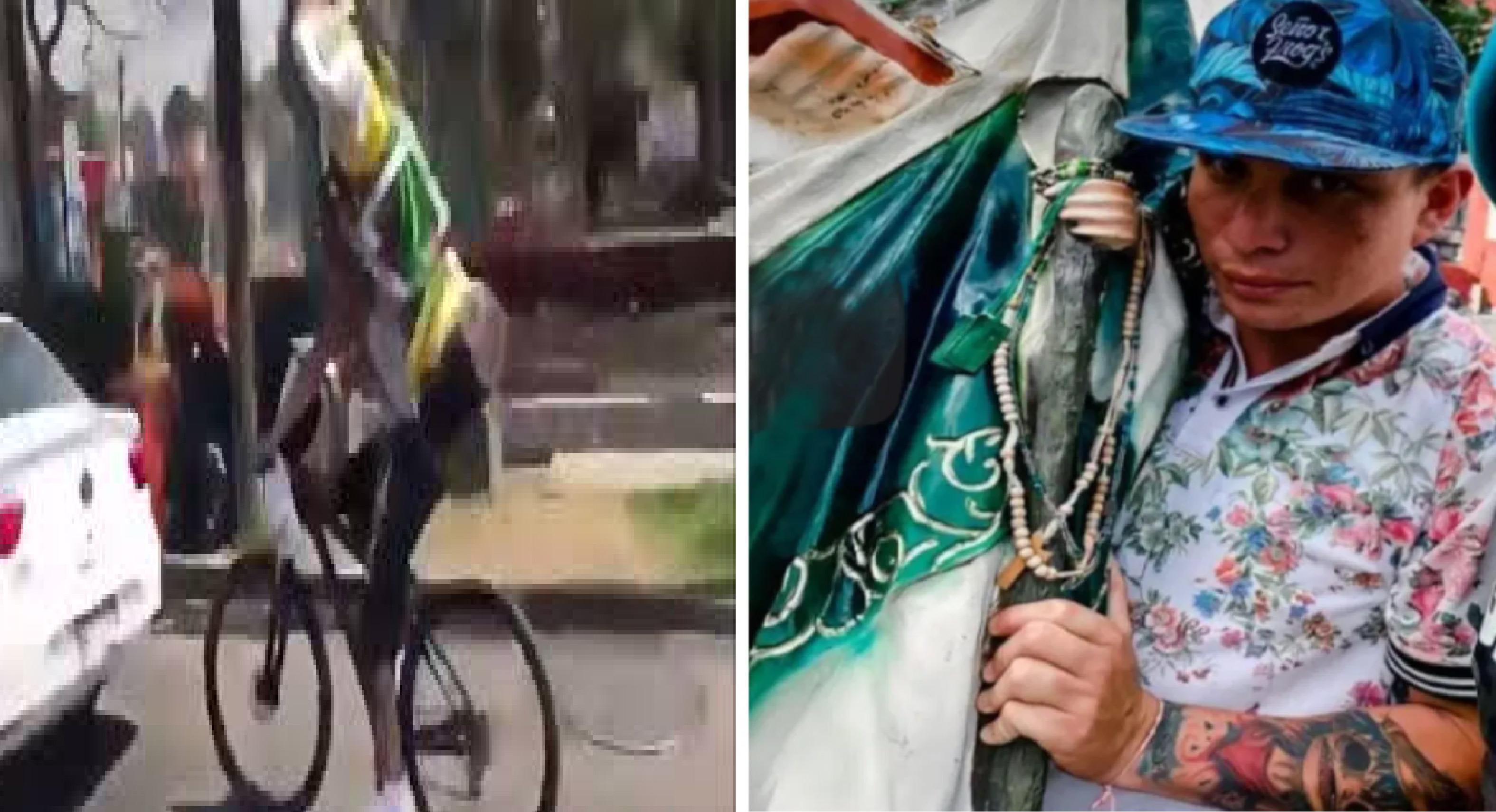Conoce al ciclista que se estrelló con San Judas en la espalda || VIDEO