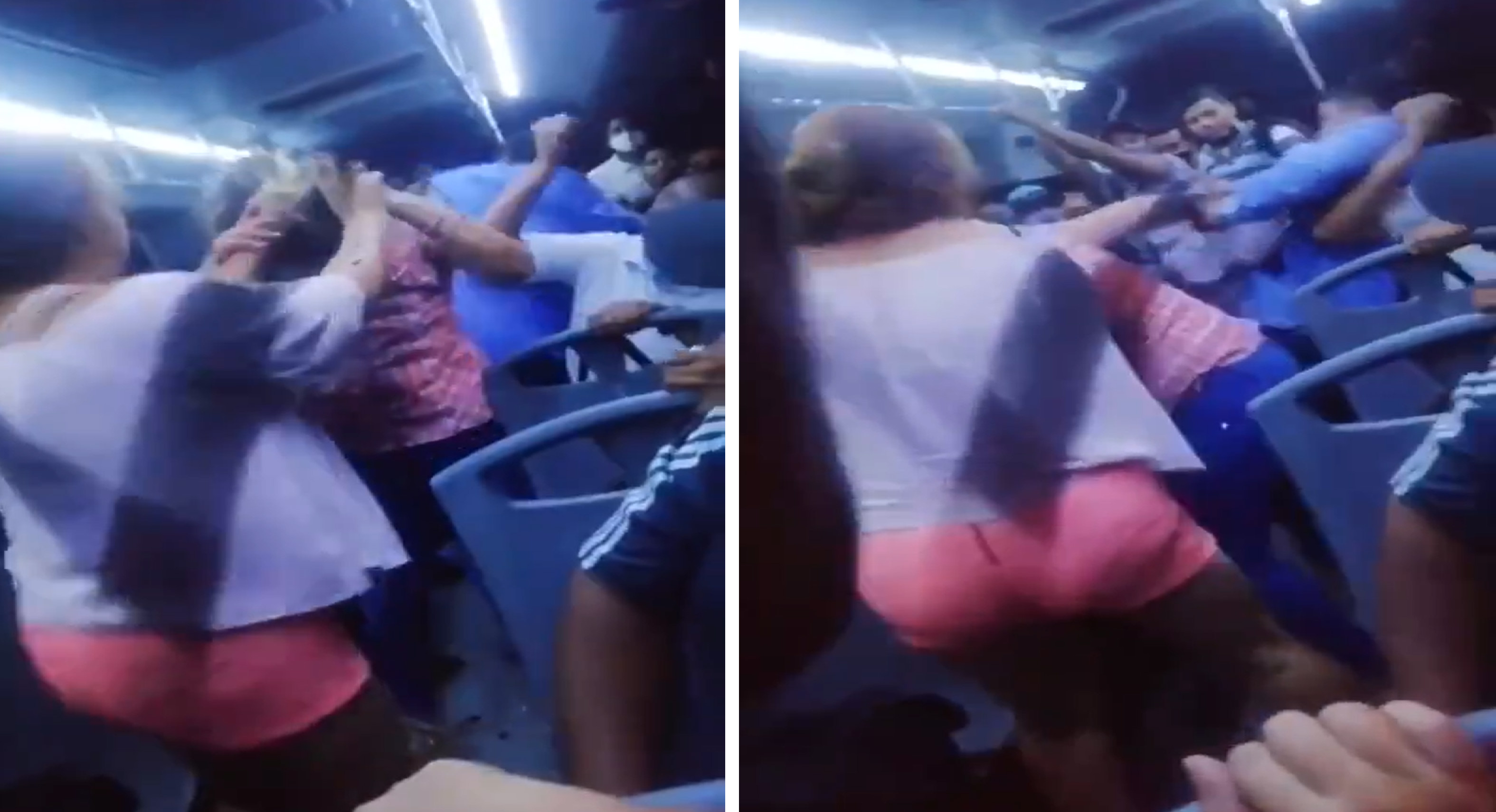 Mujeres se enfrentan por el presunto amor de un hombre || VIDEO