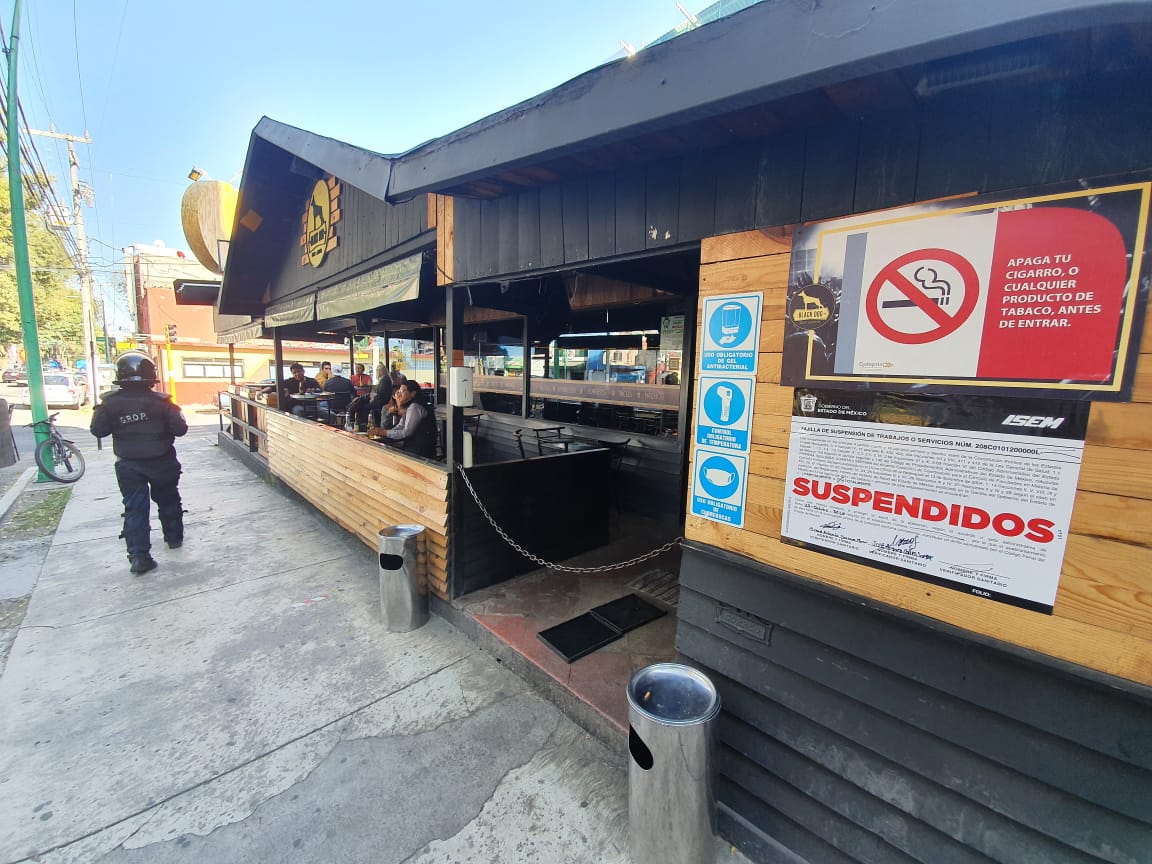 Suspenden-restaurantes-bar-en-Toluca-por-rebasar-aforo