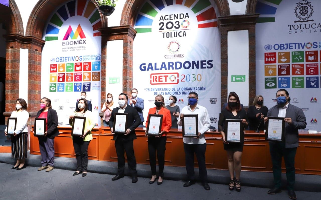 Toluca entrego galardones a proyectos de la Agenda 2030