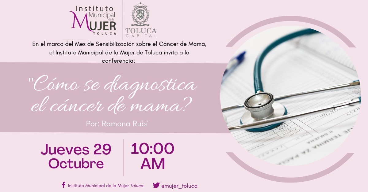 Toluca prepara actividades de sensibilización sobre el cáncer de mama