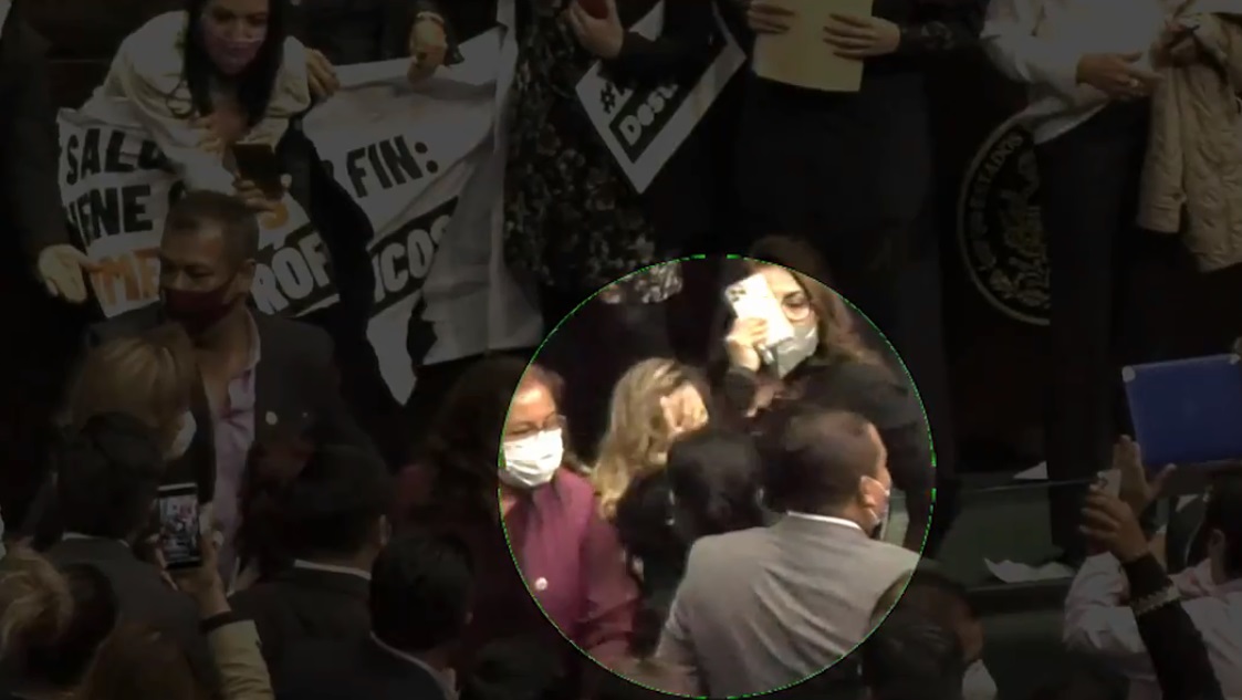 (Video) Legisladora fue golpeada por una diputada de Morena