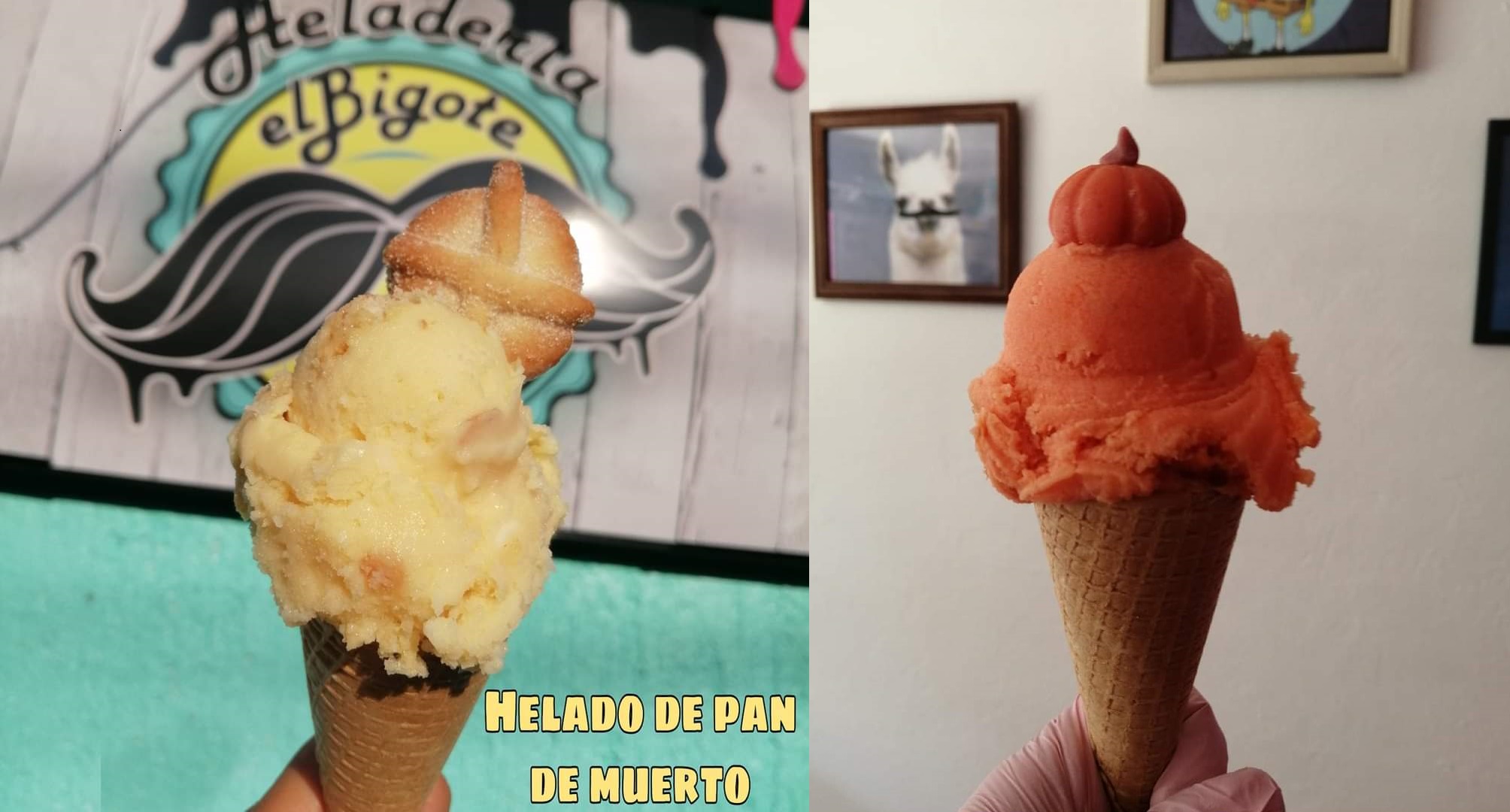 Regresa el helado de temporada de pan de muerto y calabaza a Toluca