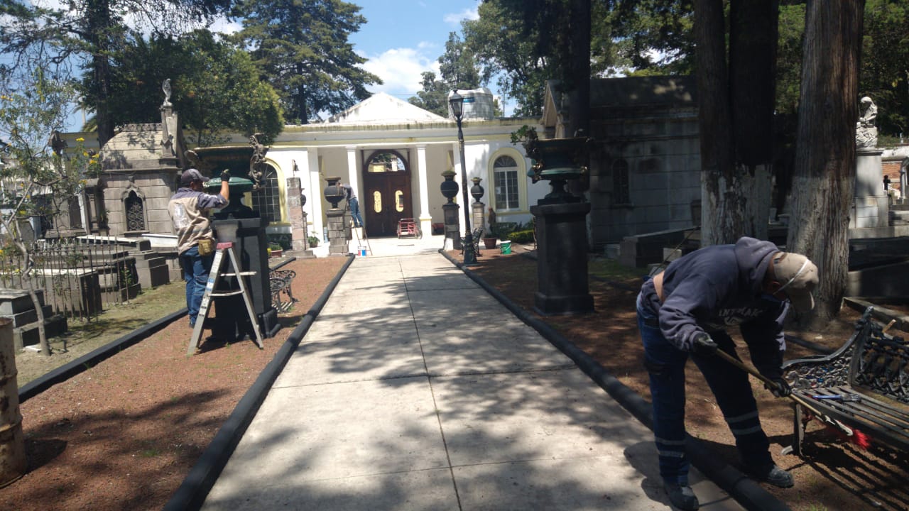 Remozan autoridades de Toluca capilla del Panteón General La Soledad