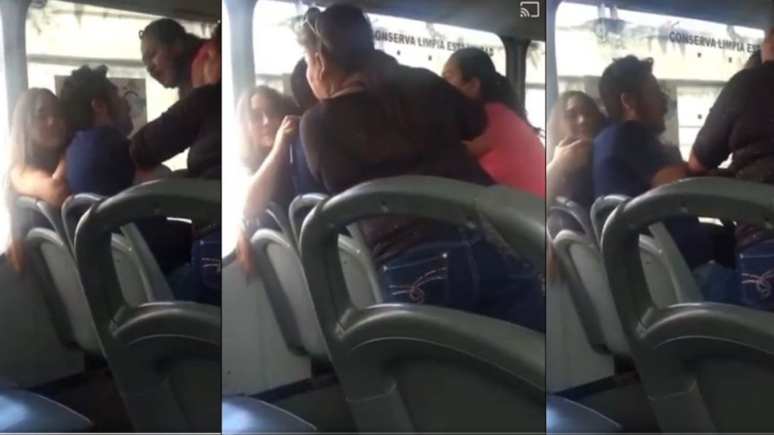 Esposa-y-suegra-cachan-a-hombre-infiel-en-un-camion