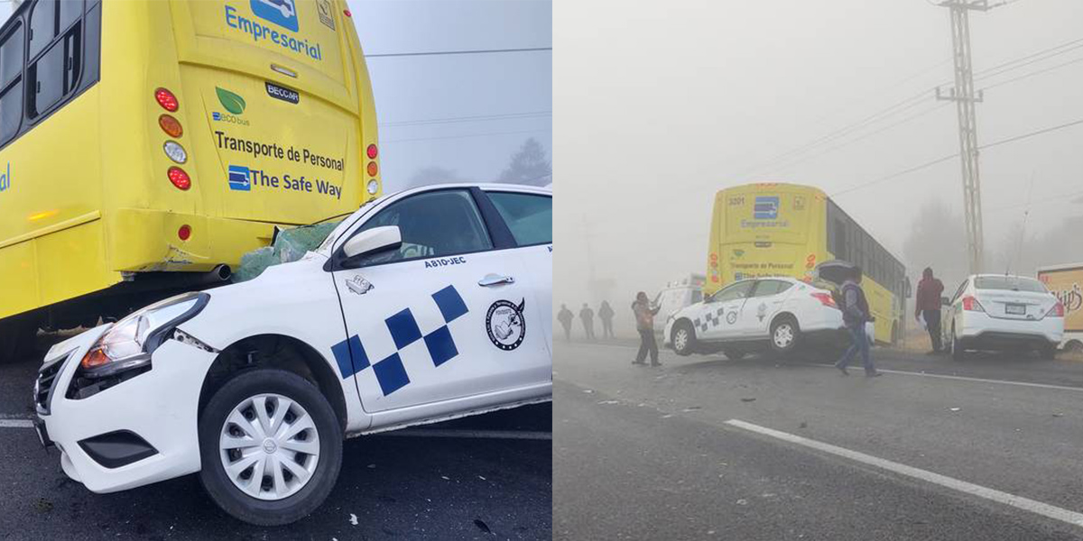 En la carretera Toluca-Atlacomulco un accidente dejó varias personas lesionadas